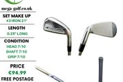 Callaway X Forged UT 2018 Utility #3 Iron 21 Degree / Project X 6.0 Stiff