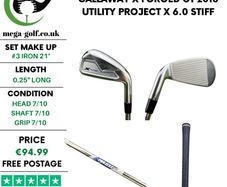 Callaway X Forged UT 2018 Utility #3 Iron 21 Degree / Project X 6.0 Stiff