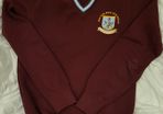 Gaelcholaiste Reachrann Wine V-neck Girls School Jumper (1st-3rd Year)