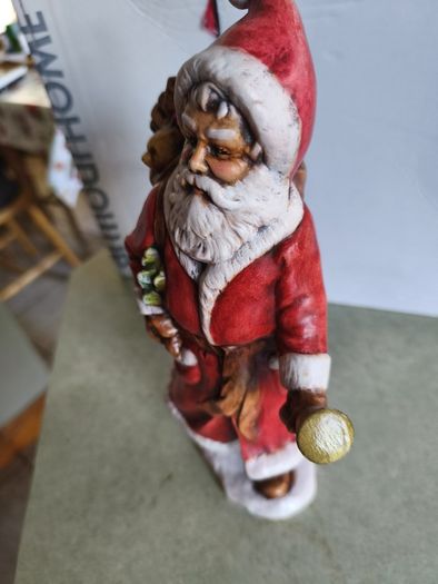 Vintage Christmas Hand Painted Ceramic Santa St Nicholas Old Provincial Mold