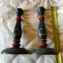 Vintage, Handpainted Hollo Muhely Hungarian Candlesticks Image 2