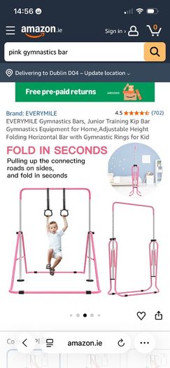 Pink Gymnastics Bar