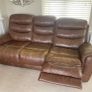 Tan Leather Recliner Suite  (Galway) Image 3