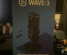Elgato Wave:3 with boom arm, pop filter and shock absorber