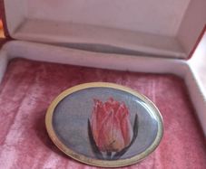 Vintage Tulip Brooch
