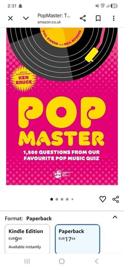 PopMaster The official music quiz book