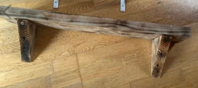 Handmade Wooden Shelf With Brackets