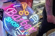 Neon LED BarberShop Sign SCISSORS Business Office etc
