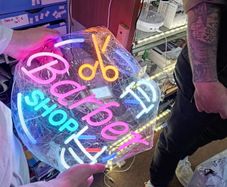 Neon LED BarberShop Sign SCISSORS Business Office etc