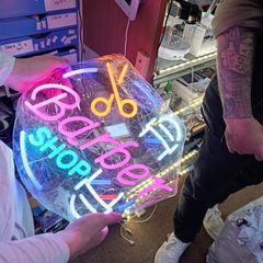 Neon LED BarberShop Sign SCISSORS Business Office etc