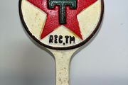 vintage cast iron Texaco Door stop