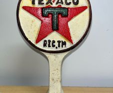 vintage cast iron Texaco Door stop