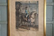 19thC Johann Elias Ridinger Equestrian Engraving