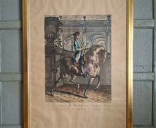 19thC Johann Elias Ridinger Equestrian Engraving