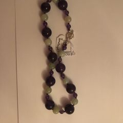 Jade, Amethyst necklace