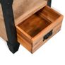 Nightstands 2 pcs Solid Acacia Wood Steel 40x30x54 cm Image 3