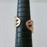 Star Starburst Crystal Rose Gold Adjustable Ring Image 4
