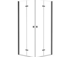 Square Shower Cabin Gun Metal 90x90