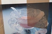 Vintage 27 Piece Glass Punch Bowl Set Boxed