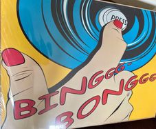Unopened Collectable 1999 Pop Art Painting Binggg Bongg Deborah Azzopardi for IKEA