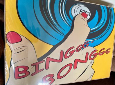 Unopened Collectable 1999 Pop Art Painting Binggg Bongg Deborah Azzopardi for IKEA