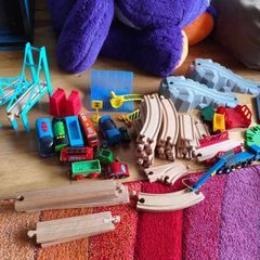 Wooden train set