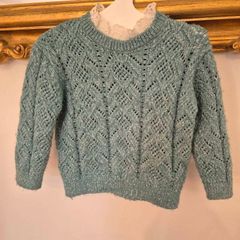 M&S Knitted Frill Neck Jumper 3-4