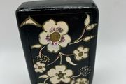 Vintage Hand-Painted Kashmiri Lacquer Sliding Trinket Box