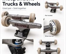 Independent Truck Co Skateboard Trucks & Wheels Used Pair Ready to Fit