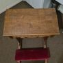 Antique Gothic Oak Prayer Bench Kneeler Stool Image 9