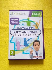 Body and brain exercises Dr Kawashima Xbox 360 Kinect games Original