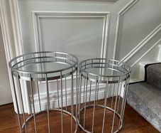 Set of 2 matching Cage side tables