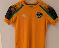 Ireland Football 2021 Orange Away Official Umbro Jersey.