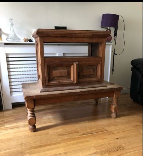 mexican pine coffee table and unit