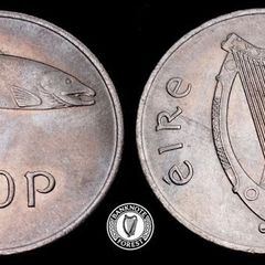 [#2392] - Ireland 1969 | Irish 10p | 10 Pence | Salmon | KM.23 | TONED