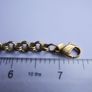 Vintage Gold Plated Monet Double Link Cable Charm Bracelet Length 7,5" Image 8