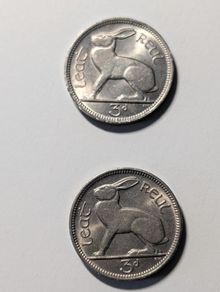 Irish Coins , lovely Rabbits