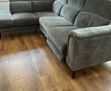 L shaped one recliner sofa