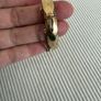 Stunning Vintage Mid-Century 9ct Gold "B.Core" Geometric Faceted Hinged Bangle Image 5