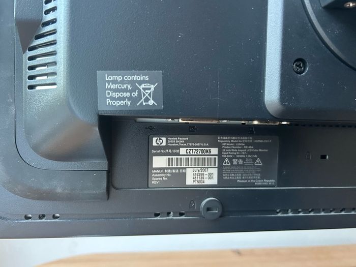 HP 20 inch Monitor