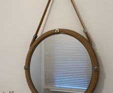 Round Rope Framed Wall Mirror