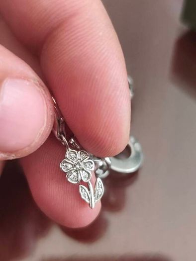 Sterling silver charms bracelet