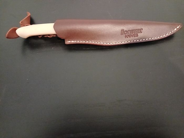 Lionsteel Ago Knife White Micarta