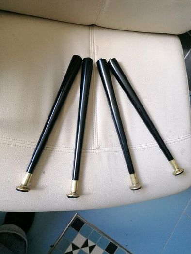 Vintage Atomic table legs, 60's new old stock