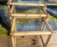 quality bamboo nest of side tables