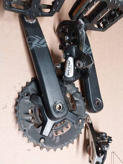 bike drive train 2 x 8