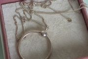 Pandora large O pendant necklace size ajustable. Very good condition