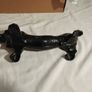 Cast Iron Vintage Black Dachshund, Shoe scraper Image 9