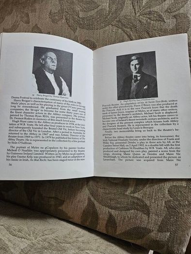 Pictures At The Abbey. The Collection Of The Irish National Theatre. By Lennox Robinson & Michael O' Haodha. First Edition Paperback In Good Condition.  See Photos For Same.