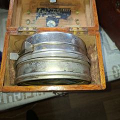 Antique Pigeon Racing Timer Clock 1910-1940. Housed Dovetail-Jointed Oak Case, Postage Available or Collection